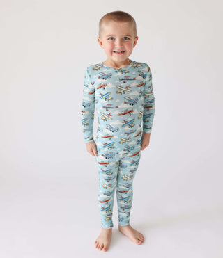 Bamboo Long Sleeve Pajama Set - Posh Planes