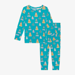 Bamboo Long Sleeve Pajama Set, Sierra (Christmas Trees) Baby & Toddler Sleepwear