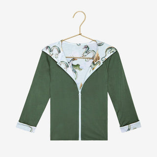 Bamboo Long Sleeve Reversible Jacket - Percy (Dragons) Posh Peanut