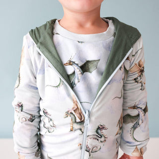 Bamboo Long Sleeve Reversible Jacket - Percy (Dragons) Baby & Toddler Outerwear