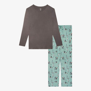 Men's Bamboo Long Sleeve Pajama Set, Wallace (Knights) Pajamas