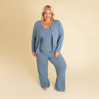 Posh Peanut Women's Pointelle Lounge Pants - Slate | Baby Riddle