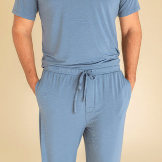 Posh Peanut Men's Relaxed Lounge Pants - Slate | Baby Riddle