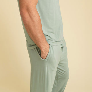 Posh Peanut Men's Relaxed Lounge Pants - Soft Jade | Baby Riddle