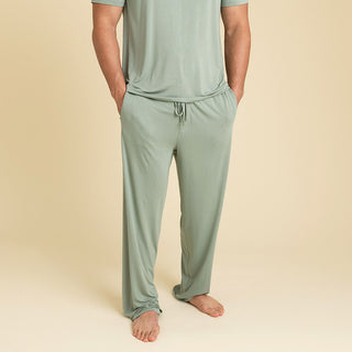 Posh Peanut Men's Relaxed Lounge Pants - Soft Jade | Baby Riddle