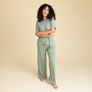 Posh Peanut Women's Relaxed Pants - Soft Jade | Baby Riddle