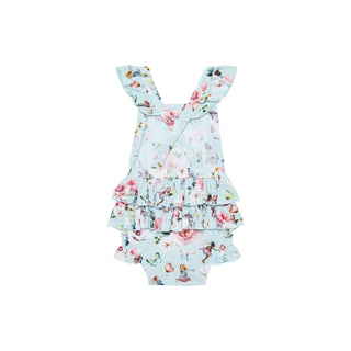 Bamboo Ruffled Strap Bubble Romper - Melinda (Fairies) Baby One-Pieces Posh Peanut Size: 0-3 Months