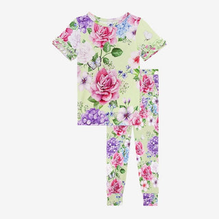 Posh Peanut Short Sleeve Mirco Ruffled Shirt and Pants Set - Georgina | These Sleepies provide comfort and delightful designs for joyful bedtimes.