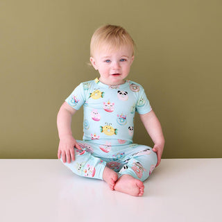 Posh Peanut Short Sleeve Pajama Set - Donuts | These Sleepies provide comfort and delightful designs for joyful bedtimes.