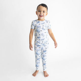 Posh Peanut Short Sleeve Pajama Set - Franklin (Cars/Monster Cars)