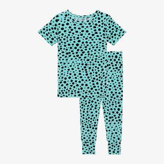 Posh Peanut Short Sleeve Pajama Set - Pebbles | These Sleepies provide comfort and delightful designs for joyful bedtimes.