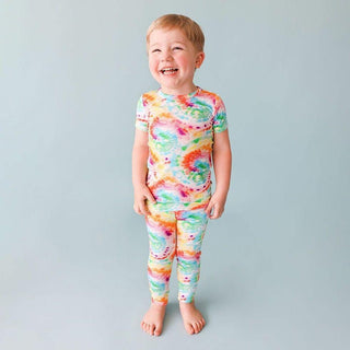 Bamboo Short Sleeve Pajama Set - Totally Tie Dye Baby & Toddler Sleepwear