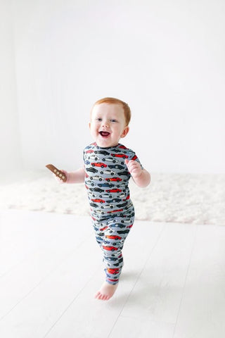 Posh Peanut Short Sleeve Romper for Boys - Miles