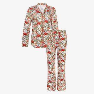 Women's Bamboo Long Sleeve & Relaxed Pajama Pants Set - Alma (Floral) Pajamas