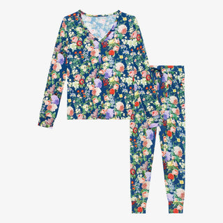 Posh Peanut Womens Long Sleeve Pajama Set - Carmen | These Sleepies provide comfort and delightful designs for joyful bedtimes.