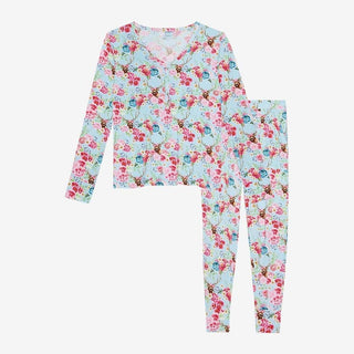 Posh Peanut Womens Long Sleeve Pajama Set, Fawn | These Sleepies provide comfort and delightful designs for joyful bedtimes.