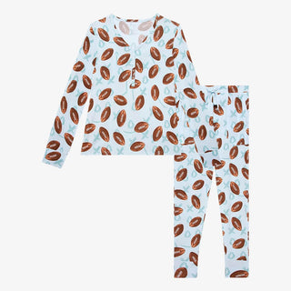 Posh Peanut Womens Long Sleeve Pajama Set - Field Day | These Sleepies provide comfort and delightful designs for joyful bedtimes.