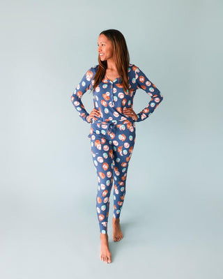 Women's Bamboo Long Sleeve Pajama Set - Homer (Baseball) Pajamas