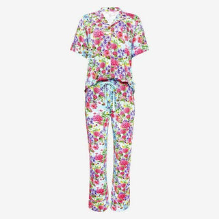 Posh Peanut Womens Short Sleeve and Relaxed Long Pajama Pants Set - Hadley Floral | These Sleepies provide comfort and delightful designs for joyful bedtimes.