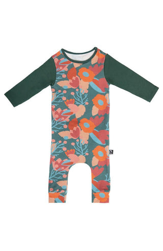 Infant Rag Romper - Overlap Floral Baby One-Pieces