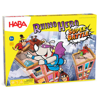 Rhino Hero - Super Battle Stacking Game Family Games Dexterity Games