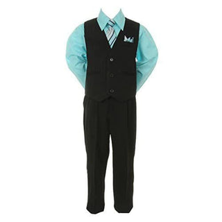 Boy's Suit Outfit Set with Tie - Hawaiian & Aqua Baby & Toddler Outfits