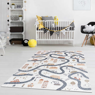 Mave Roads Washable Kids Rug