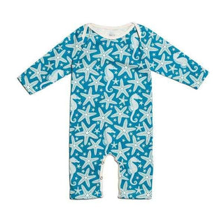 Winter Water Factory Long Sleeve Romper- Starfish