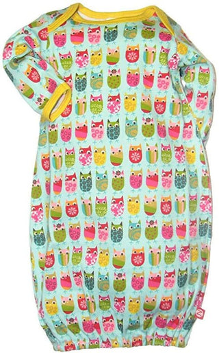 Girl's Layette Gown - Owls Zutano