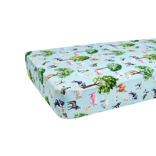 Boy's Bamboo Crib Sheet - Brayden (Farm Animals) Bed Sheets