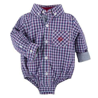 Red and Blue Tight Check Shirtzie Baby & Toddler Tops