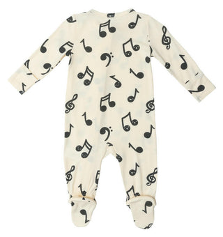 2-Way Zipper Footie - Music Notes Baby & Toddler Sleepwear