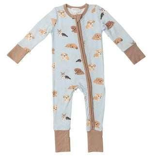 Boy's 2-Way Zipper Romper - Soft Puppies Baby One-Pieces