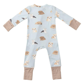 Boy's 2-Way Zipper Romper - Soft Puppies Baby One-Pieces