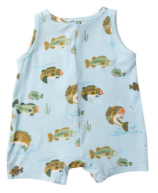 Boy's Sleeveless Shortie Romper - Bass Baby One-Pieces