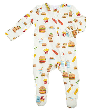 Burger Joint Zipper Footie Baby & Toddler Sleepwear