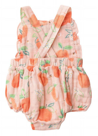 Girl's Ruffle Bubble Romper - Peaches Baby One-Pieces