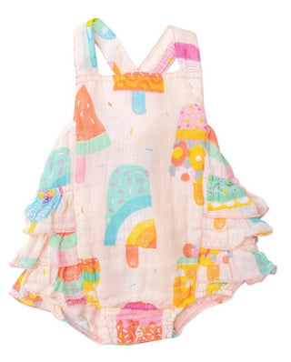 Girl's Ruffle Romper Sunsuit - Summer Popsicles Baby One-Pieces