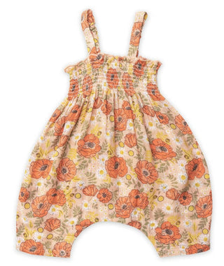 Girl's Sleeveless Romper - Desert Poppies Baby One-Pieces