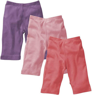 Girl's Essential 3-Piece Slip-On-Pant Set - Eggplant, Petal & Blossom Baby & Toddler Bottoms