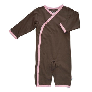 Girl's Kimono One Piece - Chocolate & Petal Baby One-Pieces