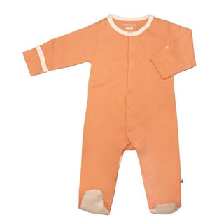 Neutral Footie Pajama Sleeper- Baby, Orange Cantaloupe Baby & Toddler Sleepwear