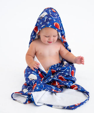 Bamboo Baby Nursery Blanket - Troy (Football) Swaddling & Receiving Blankets