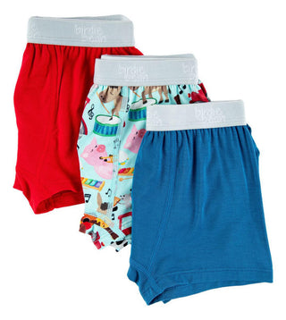 Boy's Bamboo Boxer Brief Set - Morgan (Farm) Toddler Underwear