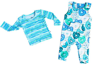 Boy's Long Sleeve Jumper Outfit Set - Romeo (Heart Donuts) Baby & Toddler Outfits