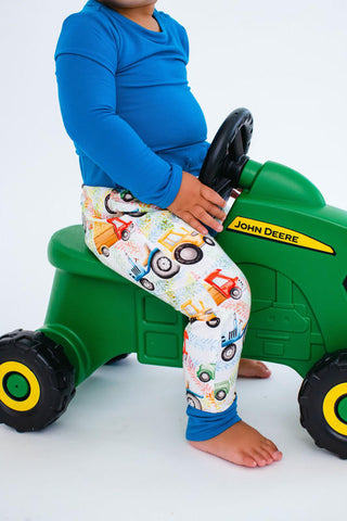 Boy's Long Sleeve One-Piece and Harem Jogger Pants Outfit Set - Billy (Trucks and Tractors) Baby & Toddler Outfits