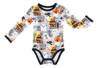 Boy's Long Sleeve One Piece Bodysuit - Freddy (Ghosts) Baby One-Pieces