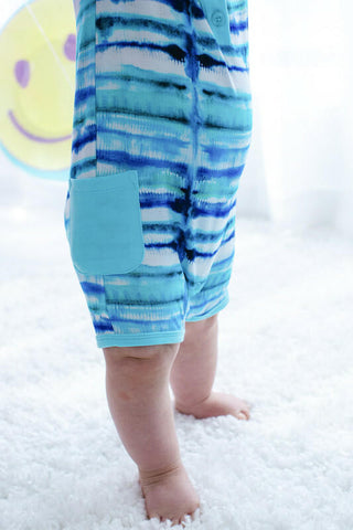 Boy's Pocket Shortie Romper - Cruz (Tie-Dye) Baby One-Pieces