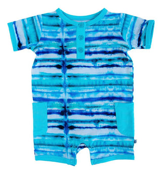 Boy's Pocket Shortie Romper - Cruz (Tie-Dye) Baby One-Pieces