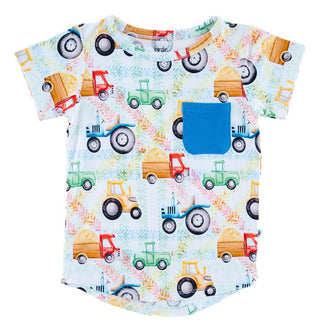 Boy's Pocket T-Shirt - Billy (Trucks and Tractors) Baby & Toddler Tops